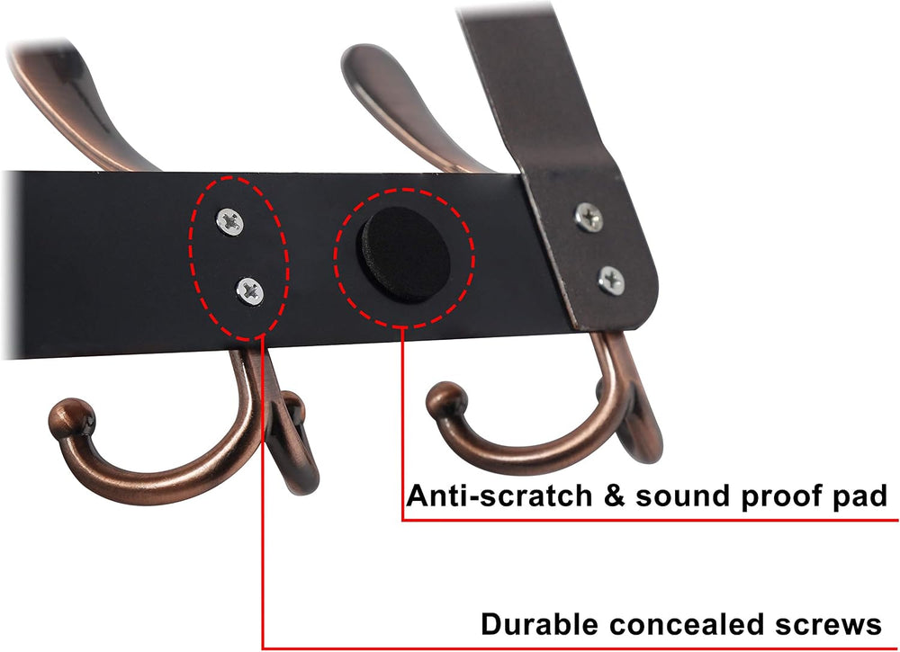 Dseap Over The Door Hook Hanger - Fits 1 3/8" to 1 3/4" Standard Do...