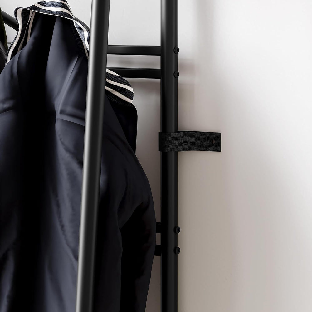 GarveeHome Coat Rack, Hall Tree with Bench and Shoe Storage, Entryway Bench w...
