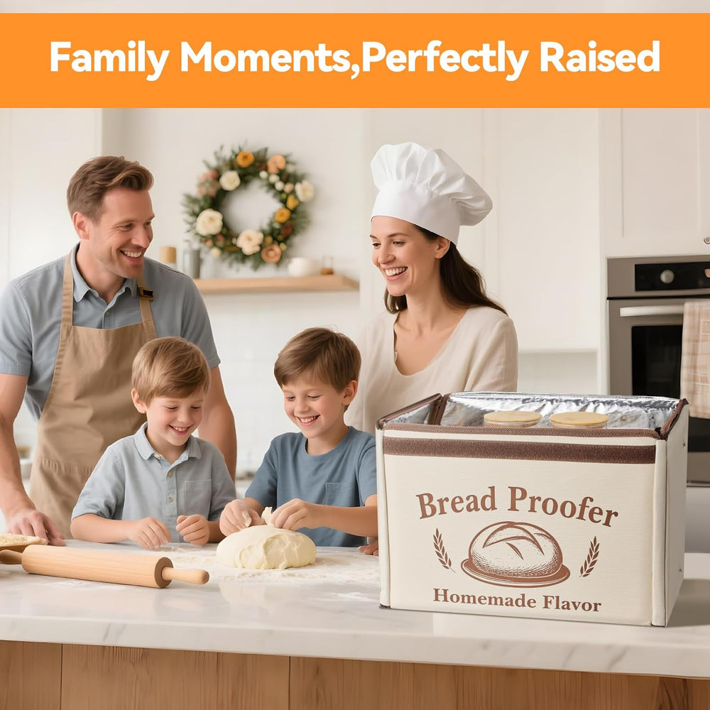 Proofing Box - Foldable Proofing Bread Box with 68-122°F Temp Control & 4...