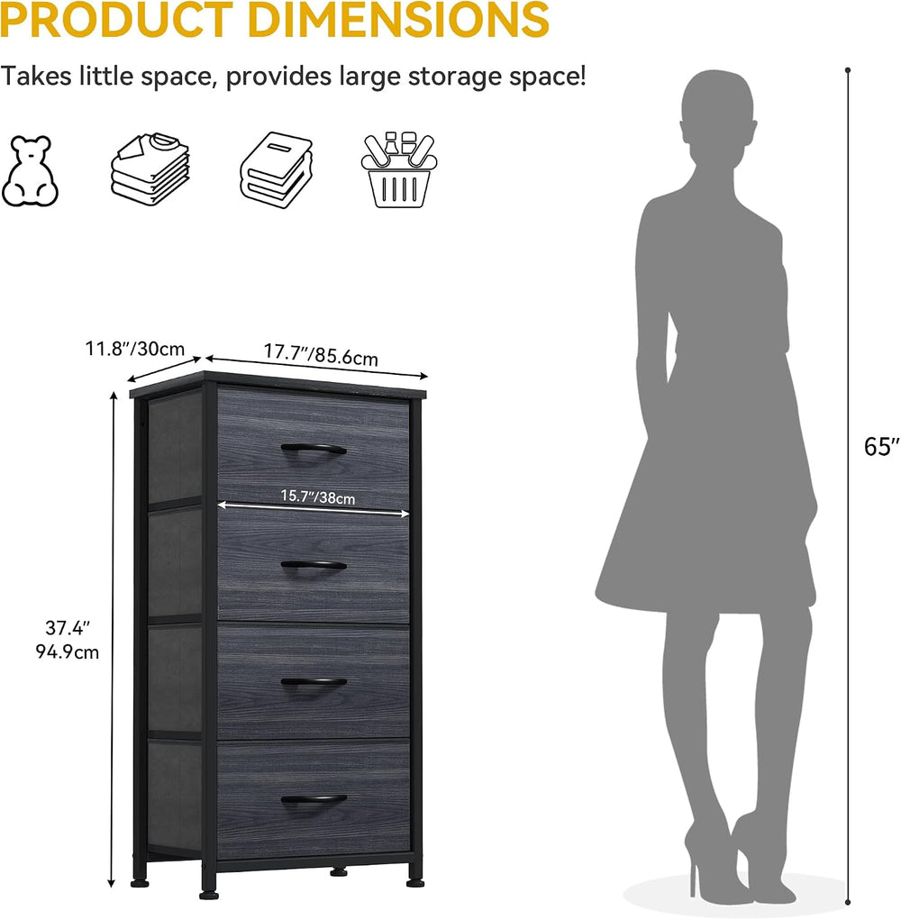 DWVO 4 Drawers Dresser