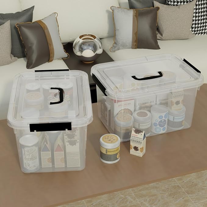 10.5 L Clear Latch Storage Bin