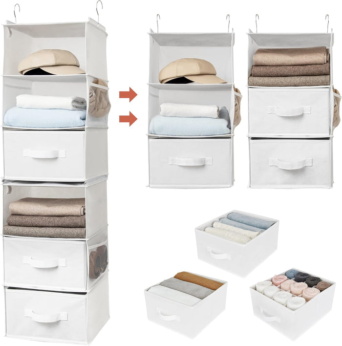 GRANNY SAYS Hanging Closet Organizer, 5 Drawers, 6 Shelves, 4 Pockets