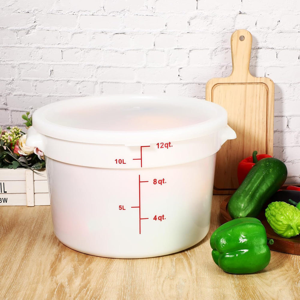 Hushee 4 Pcs Commercial Food Storage Containers