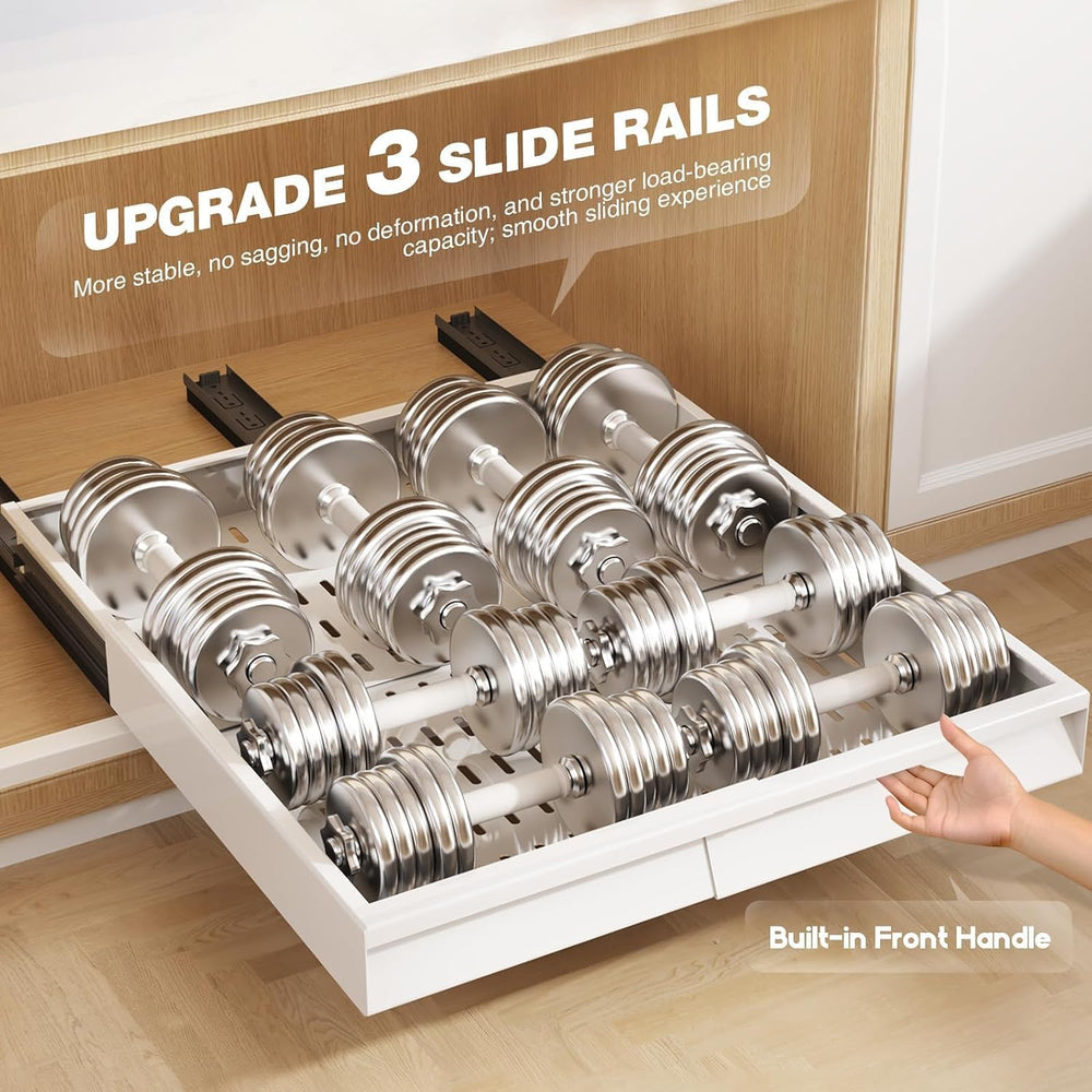 Seinloes Pull Out Cabinet Organizer, 4-Side Expandable to Fit Most Cabinets, ...