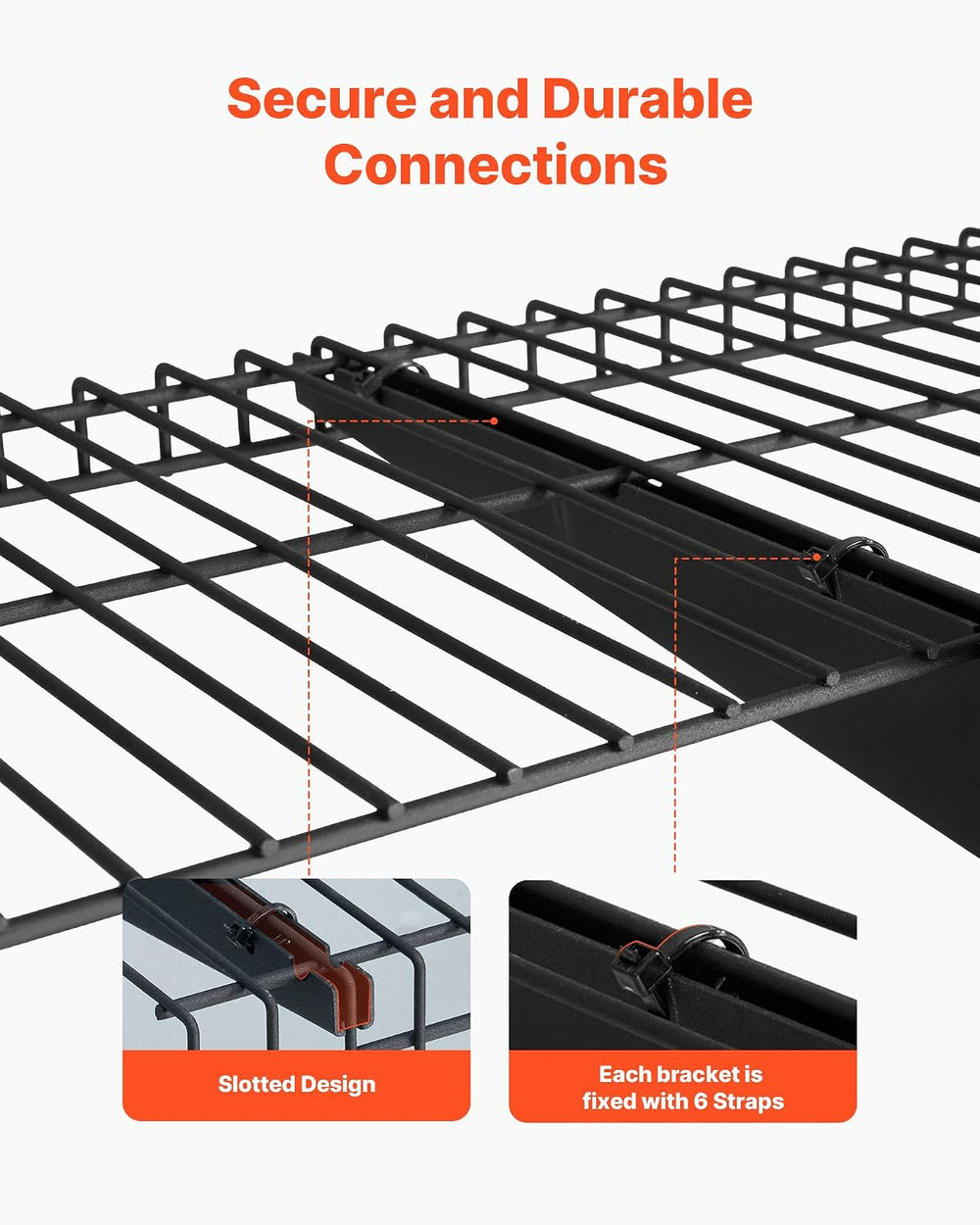 VEVOR 3-Tier Heavy Duty Wall Garage Shelving, 0.9 x 3 ft Steel Wall Mounted S...