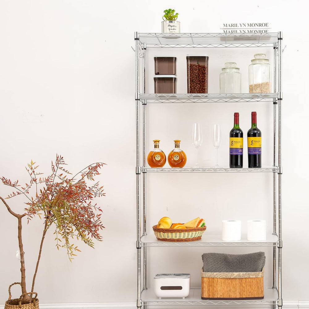Poofzy Wire Shelf Liner 24" x 48", Set of 4 Clear