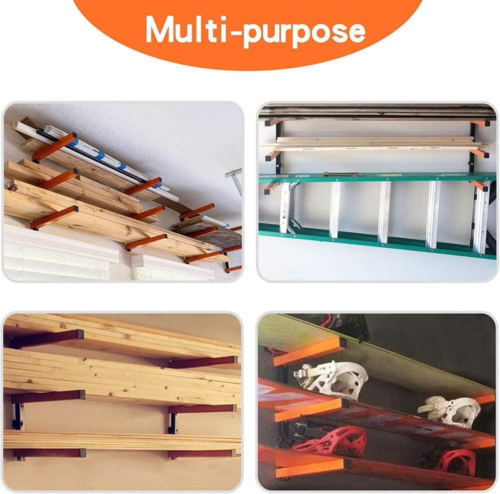Ultrawall Wall Mount Wood Organizer and Lumber Storage Rack with 3-Level