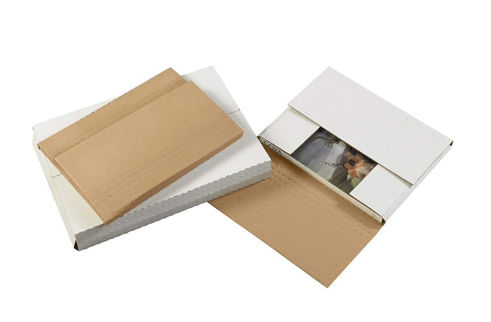 BOX USA Mailer Boxes Medium 10 1/4"L x 8 1/4"W x 1 1/4"H 50-Pa...