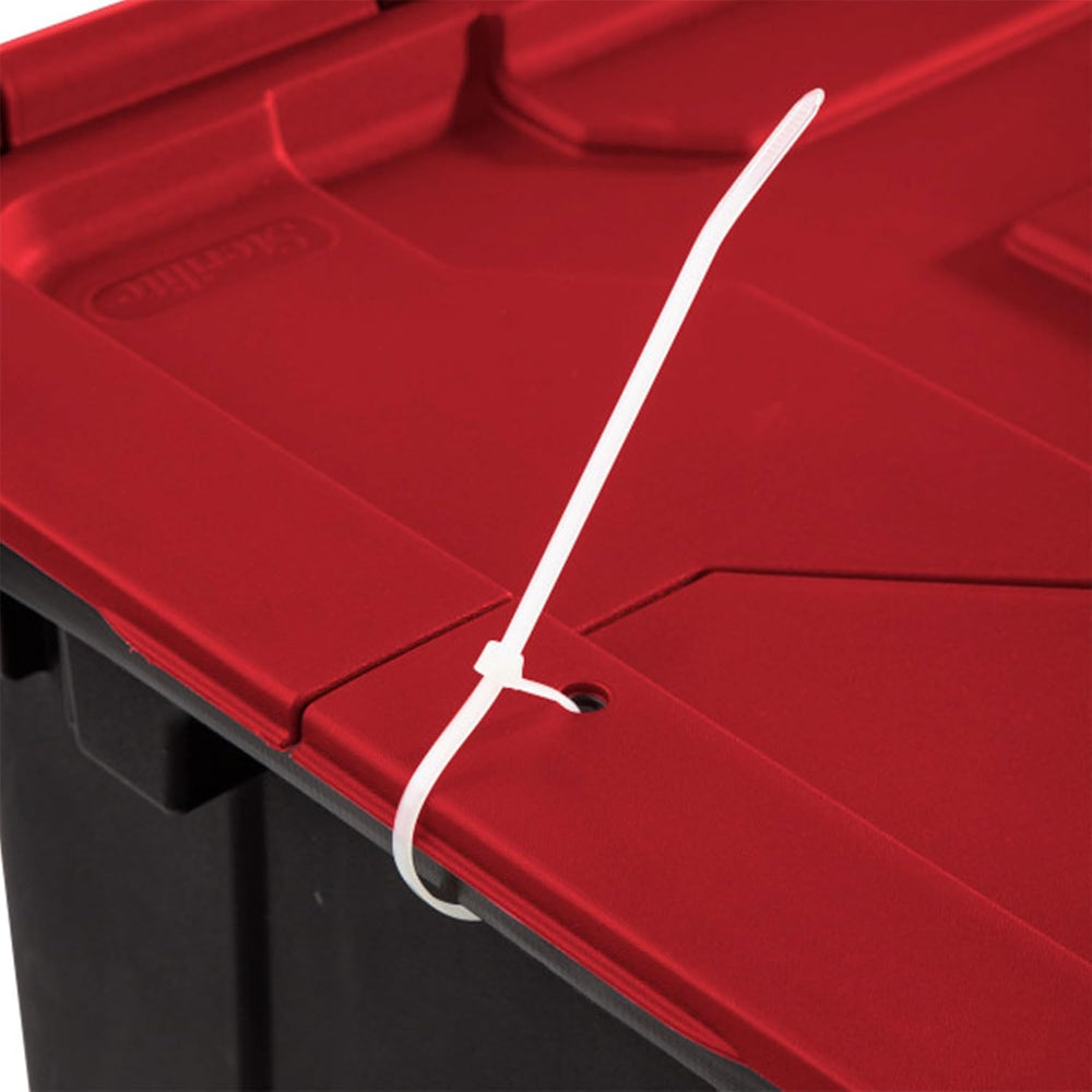 Sterilite Industrial Storage Tote with Lids for Garage, 12 Gallon, 6-Pack