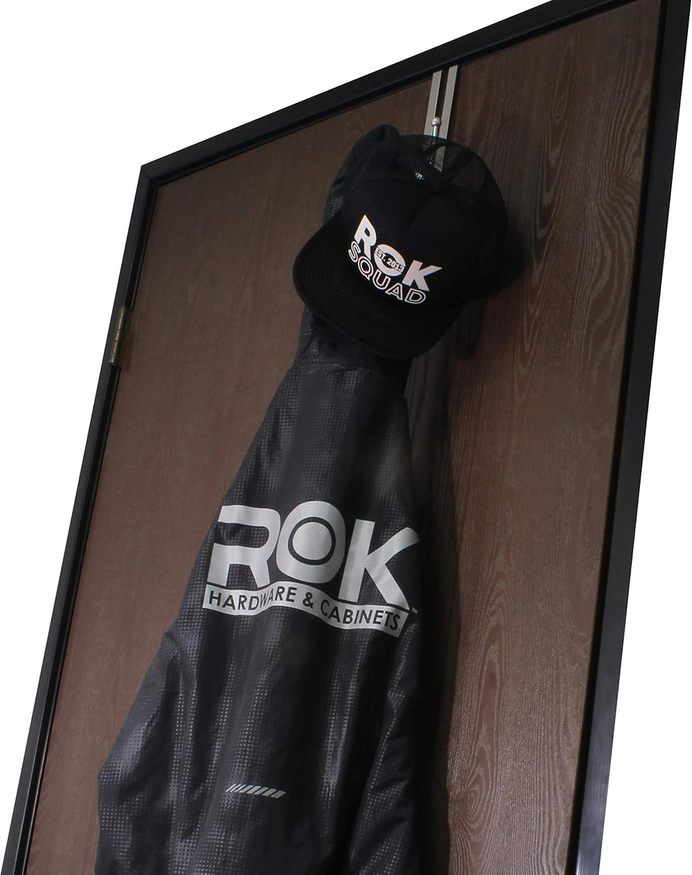 Rok Hardware Pearly Grey Over The Door 3 Prong Closet Coat Sweater Hat Tie Cl...