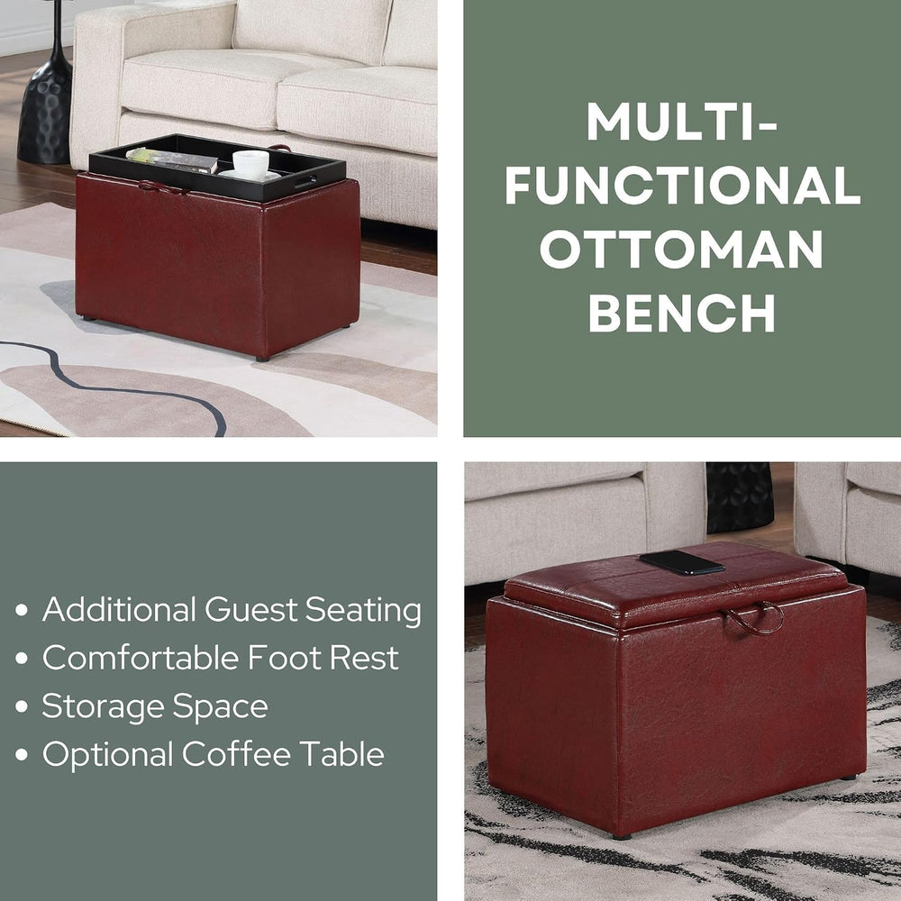 Convenience Concepts Designs4Comfort Accent Storage Ottoman 22.75" - Mod...