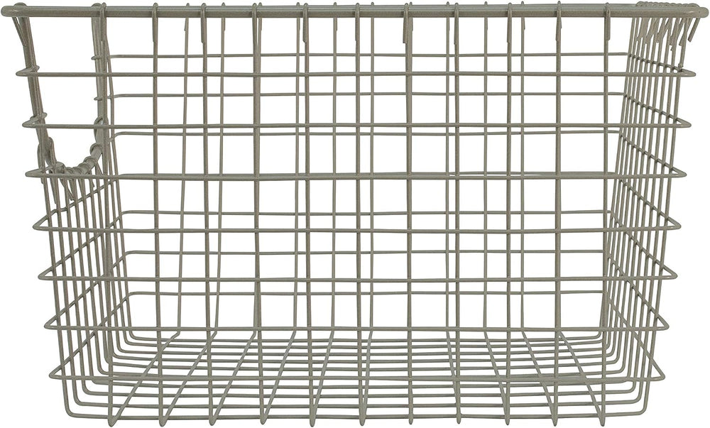 Spectrum Wire Scoop Basket Storage Bin Satin Nickel Nesting Metal Baskets Pac...