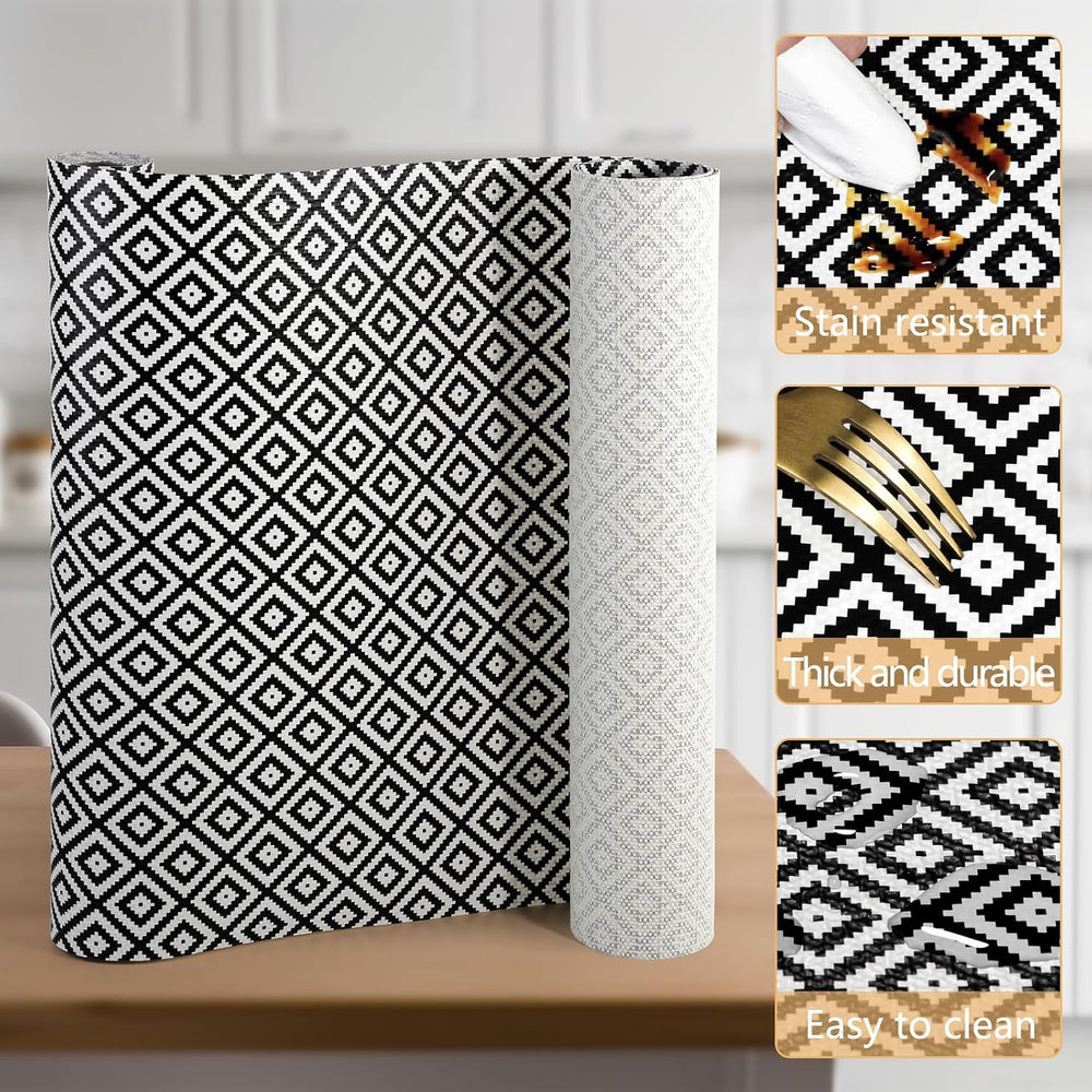 Drawer Shelf Liner Non Adhesive, Slip Resistant Easy to Clean Protect Kitchen...