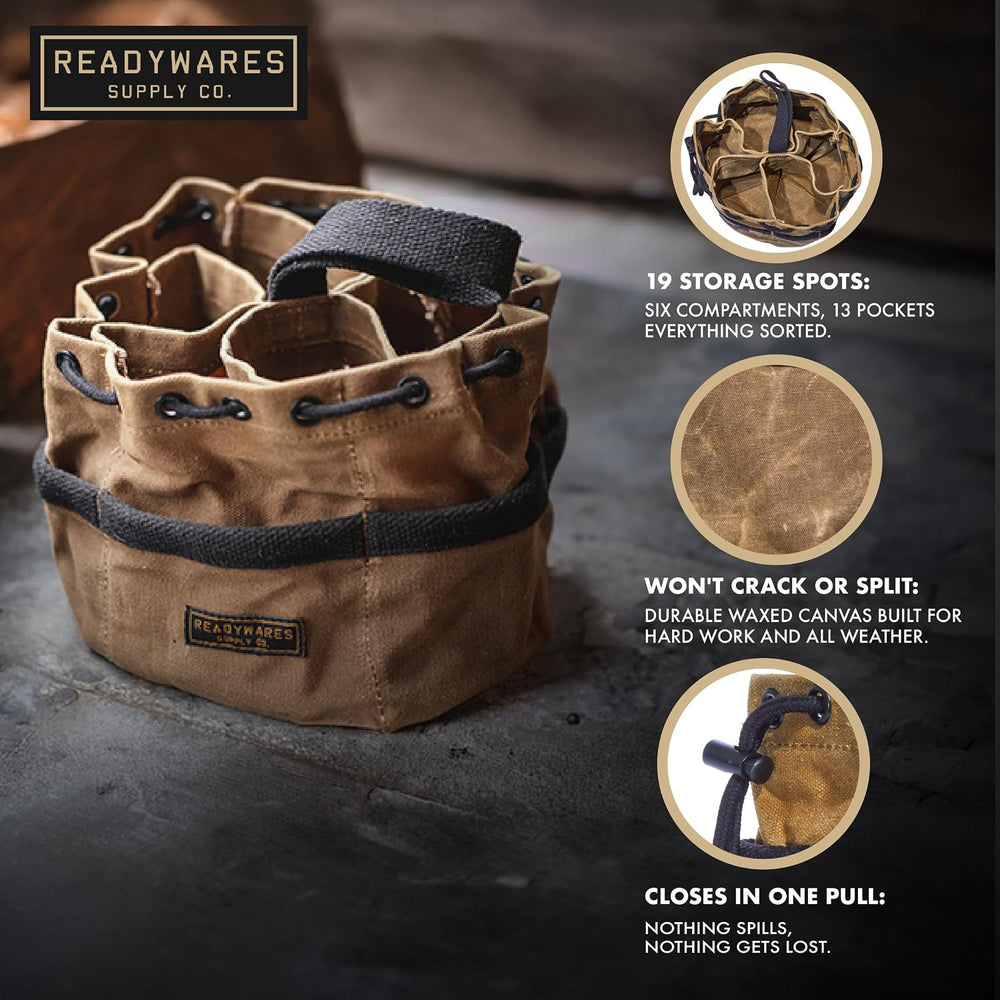 Readywares Parachute Nail Pouch, Parachute Bag for Nails, Screws, and Supplie...