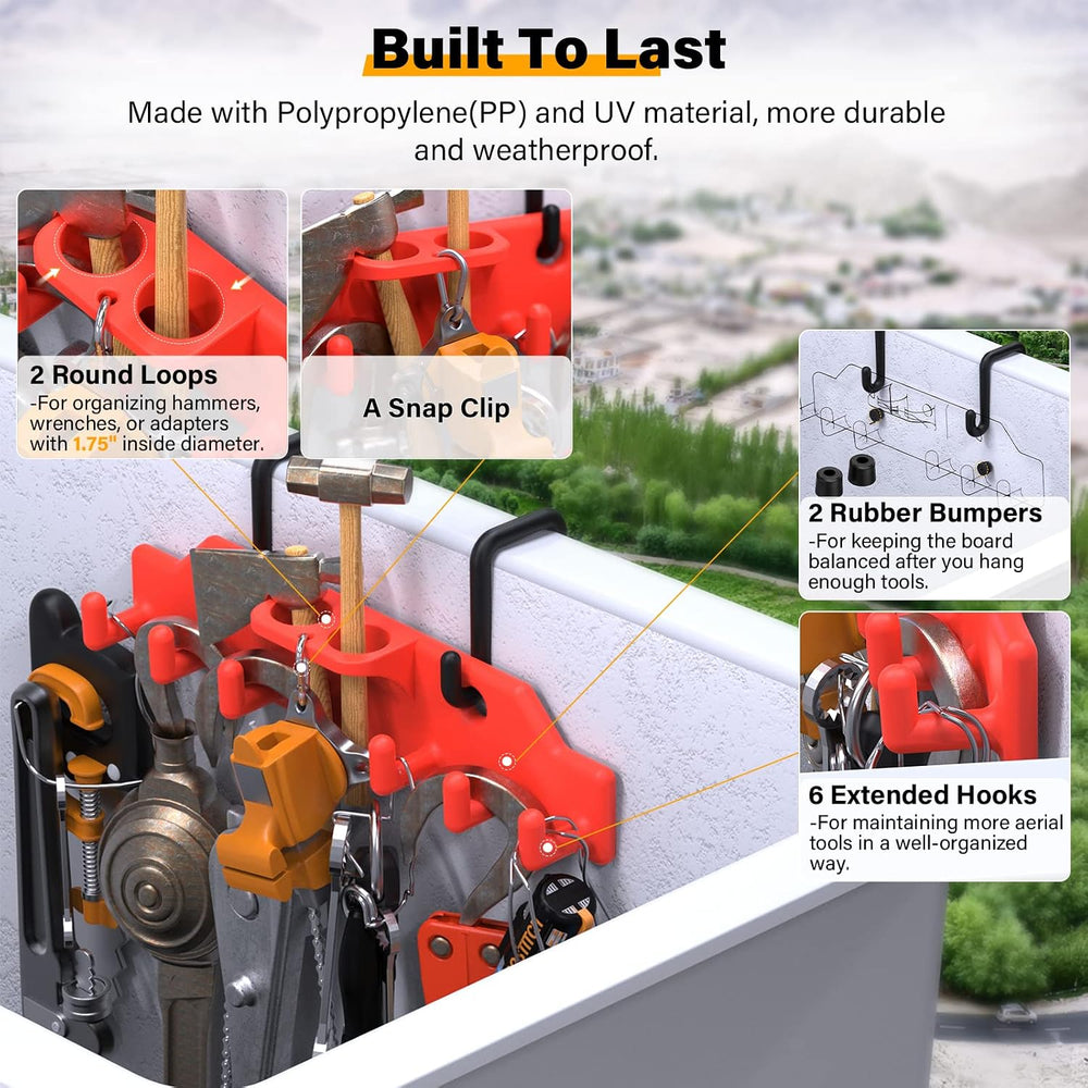 Lineman Tool Board, Bucket Truck Hook Organizer, Line Work Buckets Accessorie...