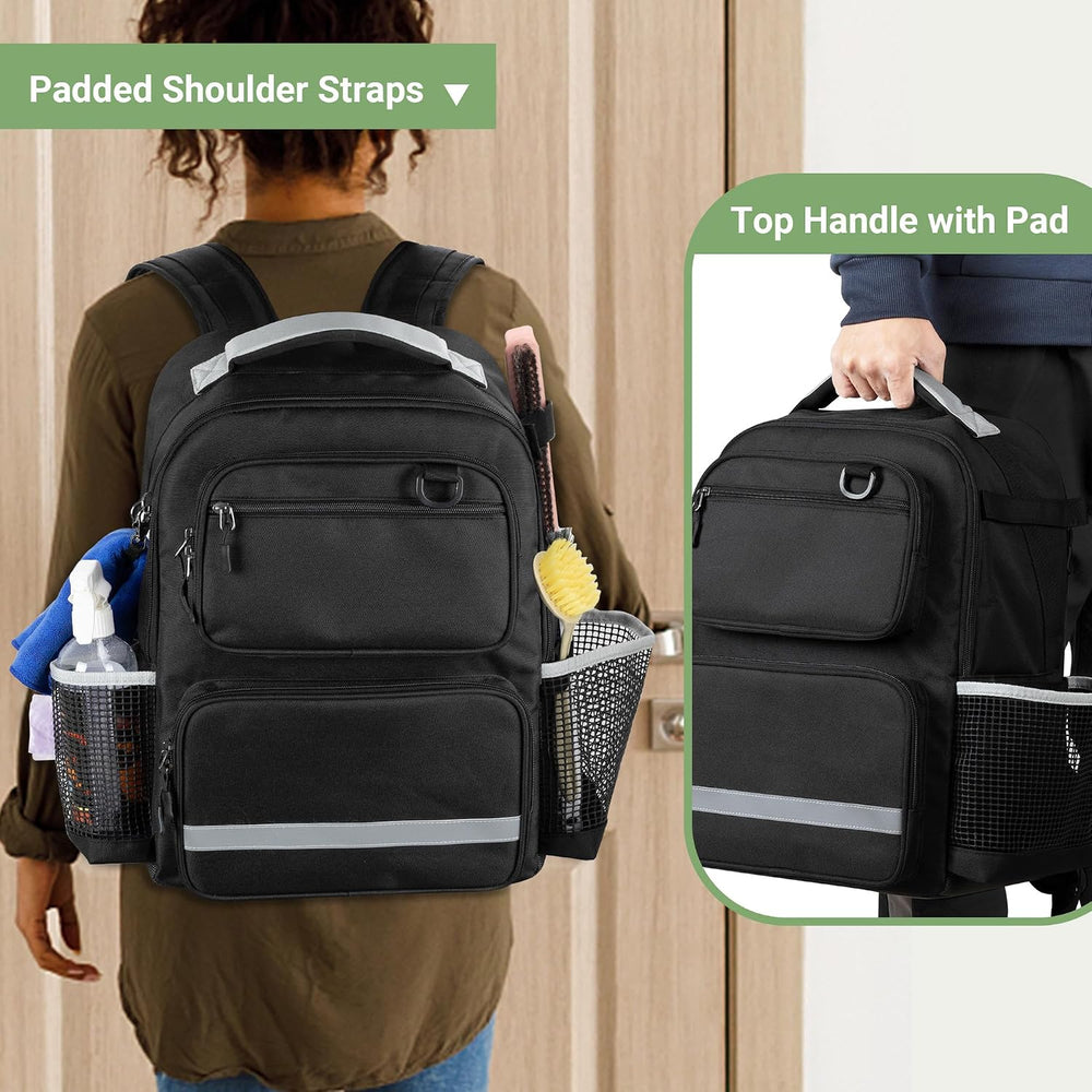 HODRANT Cleaning Backpack with Bottom Plate & Waterproof Bottom