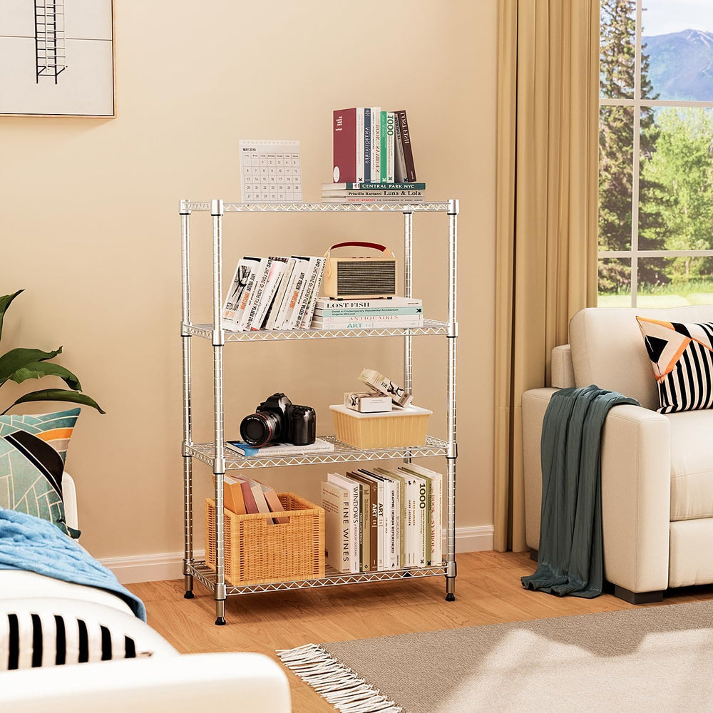 M MZG 5-Shelf Storage Shelves,Wire Shelving Heavy Duty Metal Storage Shelving...