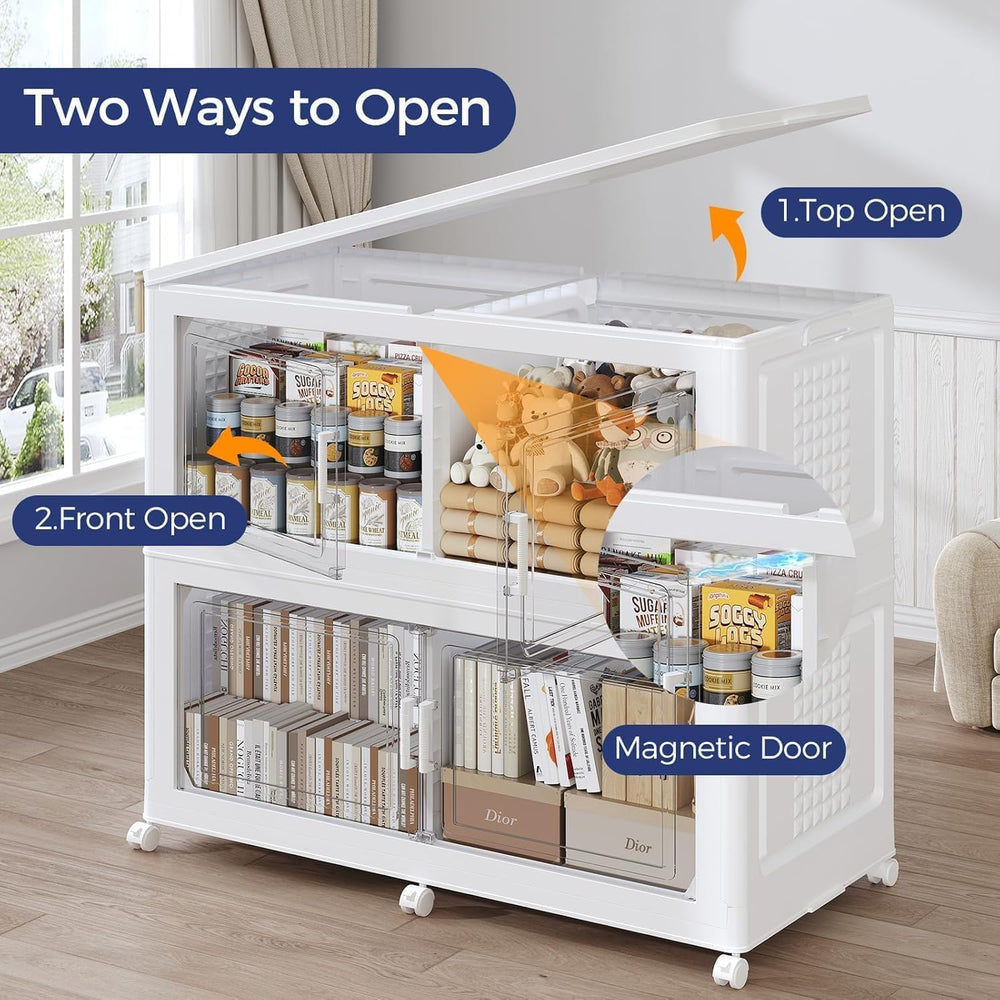 120GAL Extra Large Storage Bins with Lid, 480Qt Stackable Closet Organizers a...