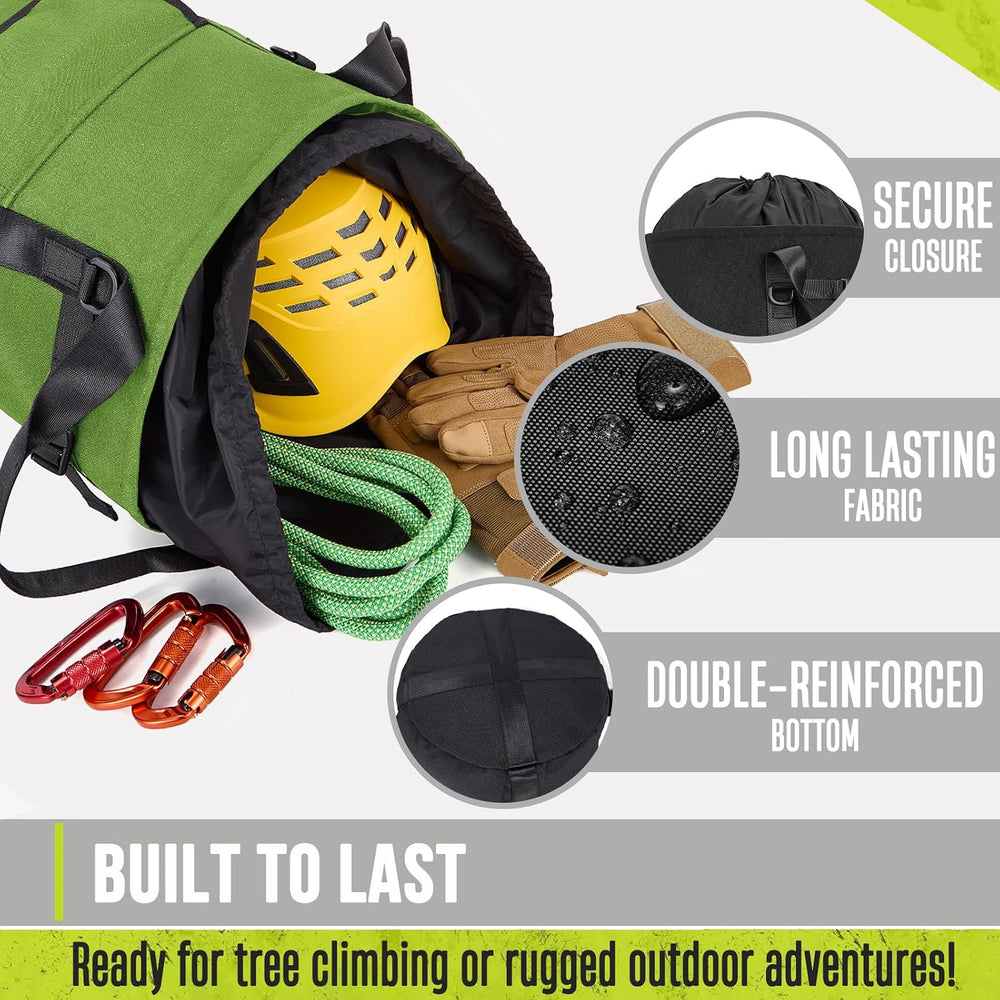 Arborist Rope Bag, 35L Tree Climbing Rope Bag, Arborist Equipment Bucket Back...