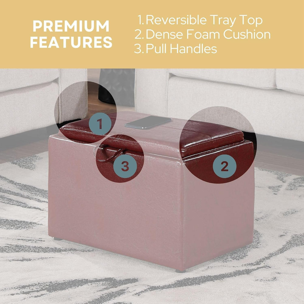 Convenience Concepts Designs4Comfort Accent Storage Ottoman 22.75" - Mod...