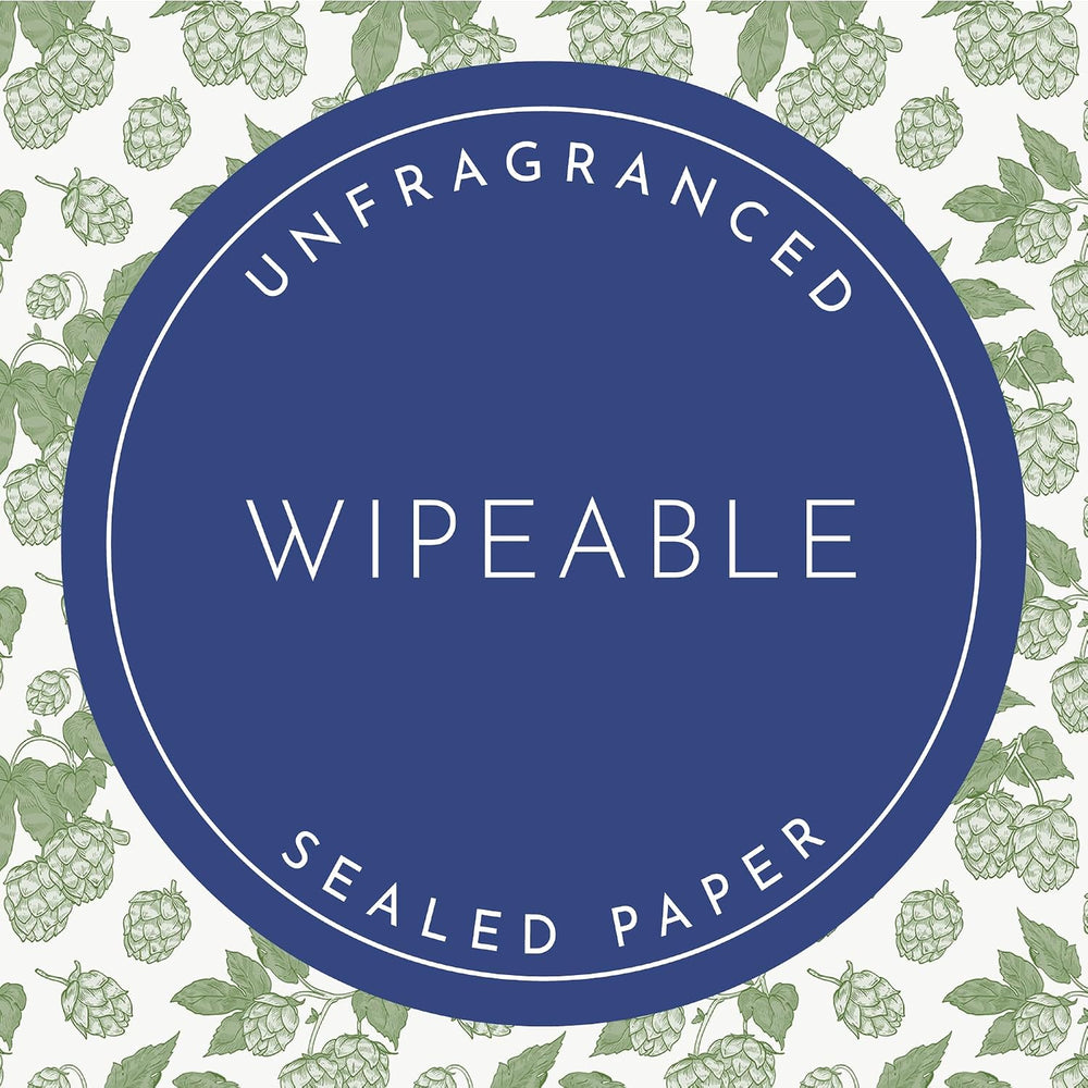 The Master Herbalist UNSCENTED & Wipe Clean Drawer Liners with a Green Ho...