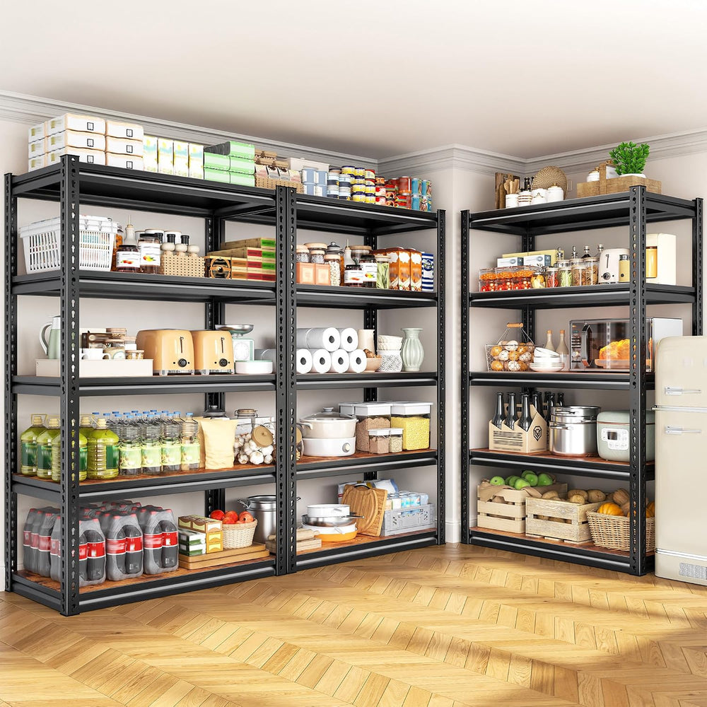 REIBII Storage Shelves Whith Thickened MDF Wood for Pantry Organizer