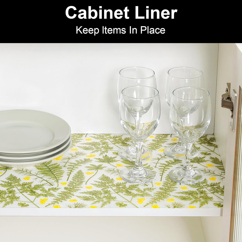 Cooyes Shelf and Drawer Liners for Kitchen Cabinets, Non Adhesive Liner