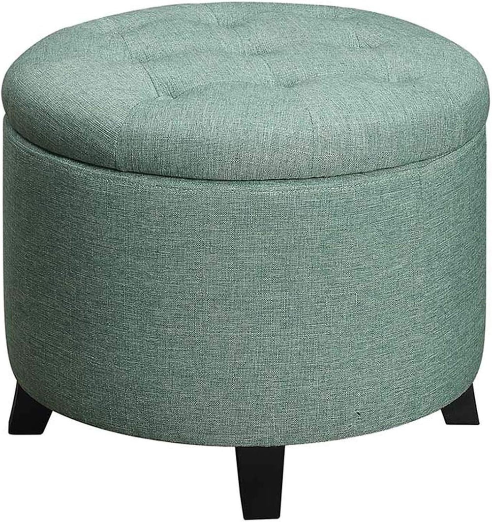 Convenience Concepts Designs4Comfort Round Storage Ottoman 19.75" - Vers...
