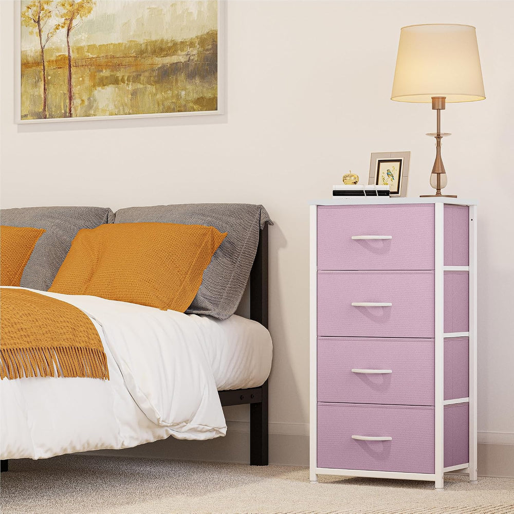 YITAHOME Dresser with 4 Drawers -Fabric Storage Tower, Organizer Unit for Bed...