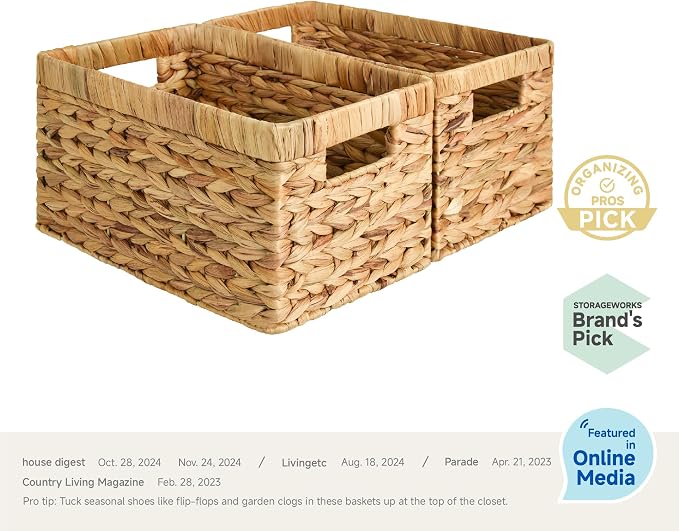 StorageWorks Wicker Basket, Baskets