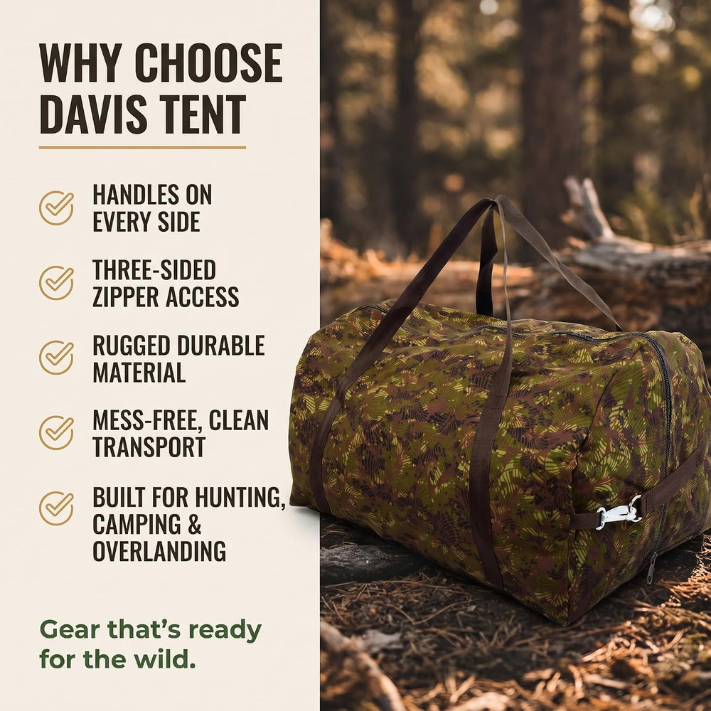 Tent Stove Bag 28″ x 18″ | Heavy Duty Davis Tent Stove Bag | Hunt & Camp