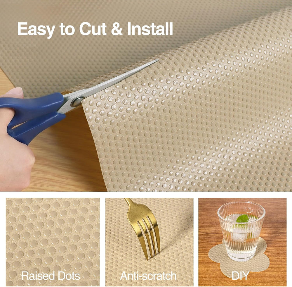 24-inch Large Shelf Liner for Cabinet: Waterproof Kitchen Cabinets Liners