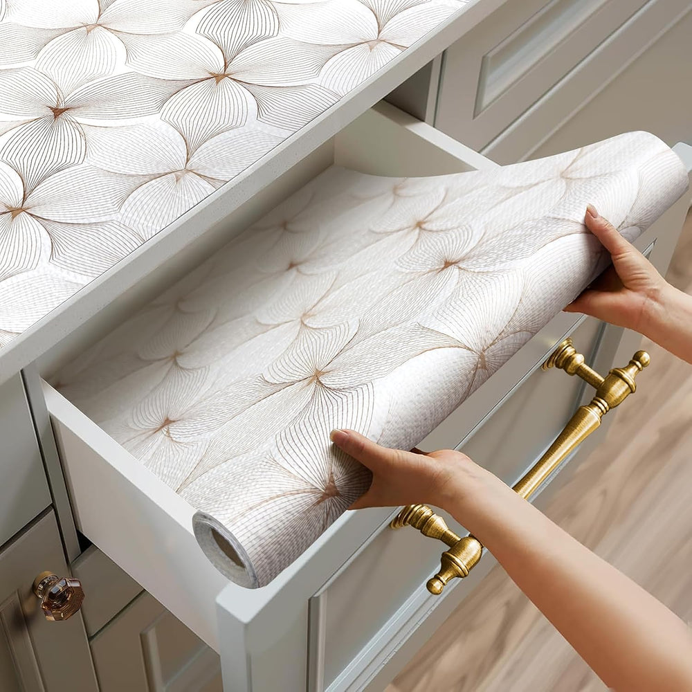 Quttisay Shelf Liner for Cabinets Non Adhesive Drawer Liner 12in x 32.8ft