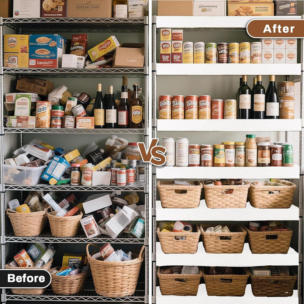 5PCS Wire Shelf Covers for Pantry, Preventing Leakage of Items & Removabl...