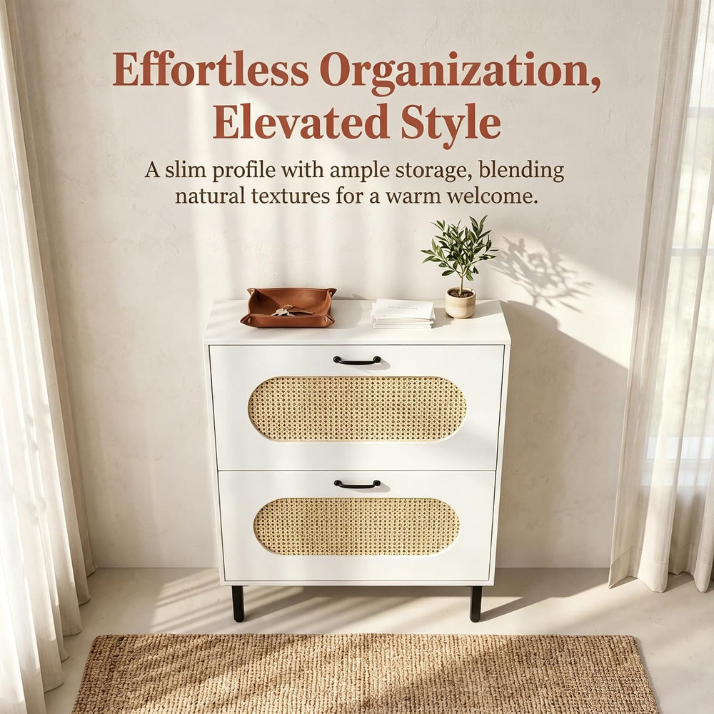 SUNCROWN 2 Flip Drawers Shoe Storage Cabinet, Freestanding Narrow Entryway Or...
