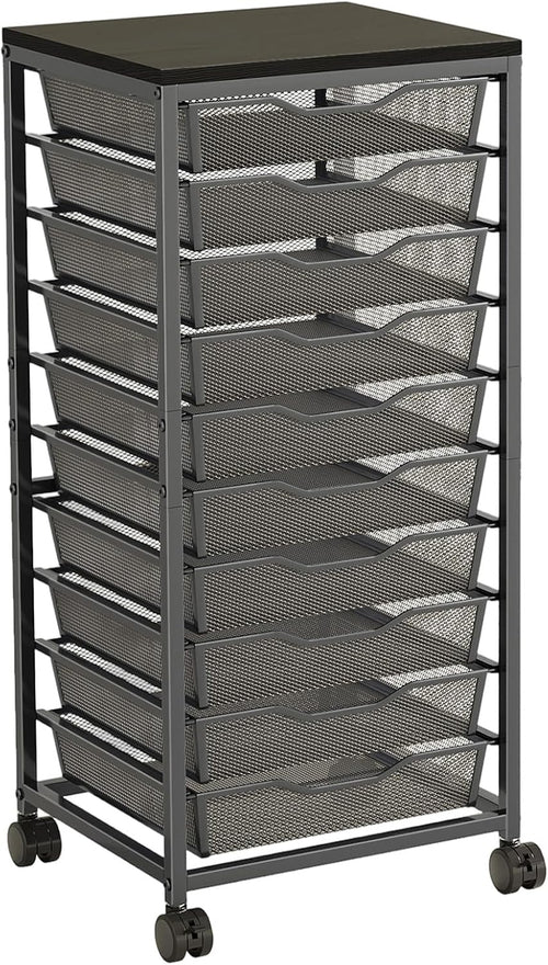 10-drawer rolling storage cart, craft organizers and storage, main product view