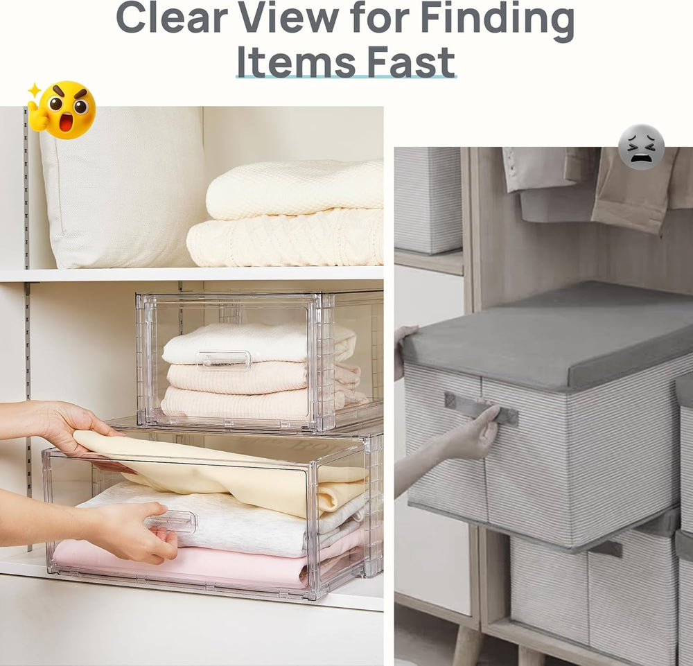 Vtopmart 5 Pack Large & Medium Storage Stackable Drawers Set
