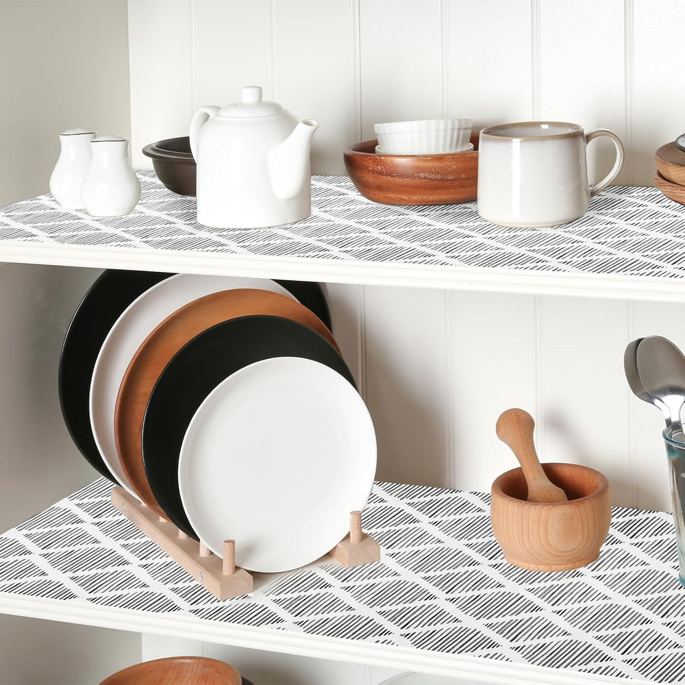 Drawer and Shelf Liner for Kitchen Cabinets, Non-Adhesive 17.5IN x 20FT Stron...