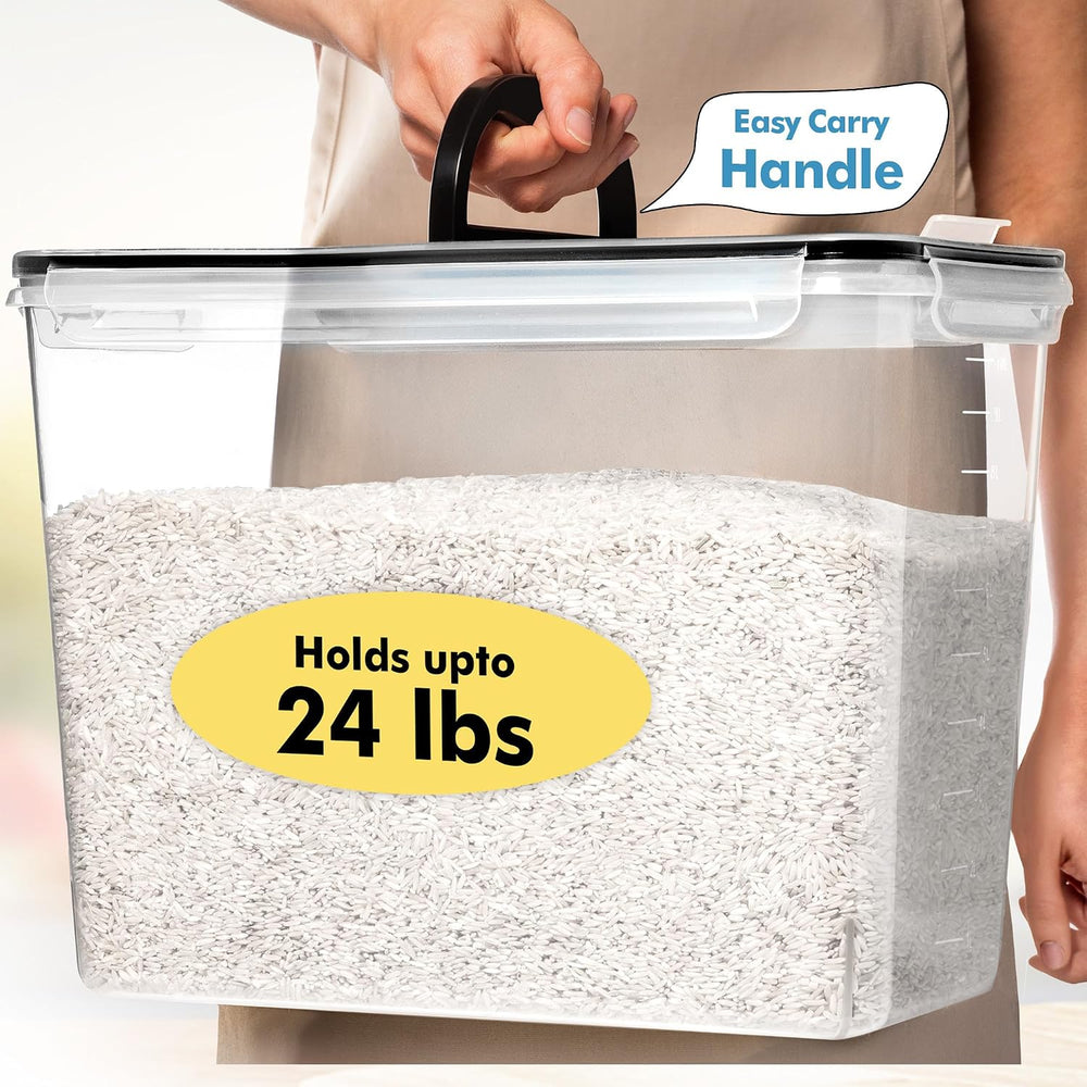 Shazo 2 PC (11L | 372 oz) Flour Sugar Storage Containers with Spout Lid &...