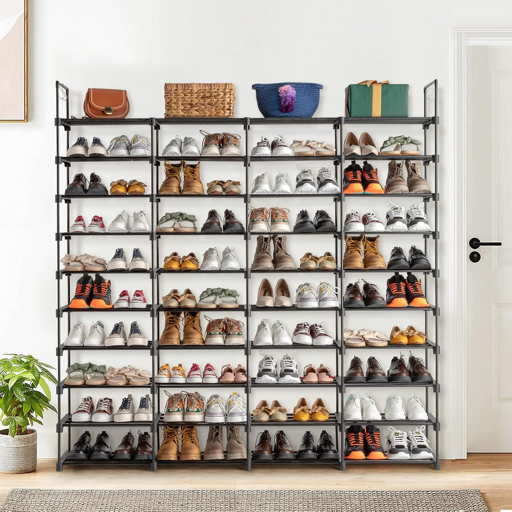 10 Tiers Shoe Rack Organizer Large Shoe Rack Holds 80 Pairs Shoe, Sturdy Meta...