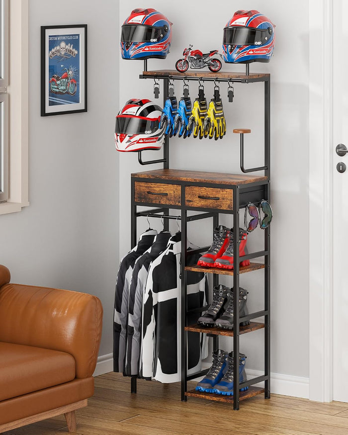 Freestanding Motorcycle Helmet Holder