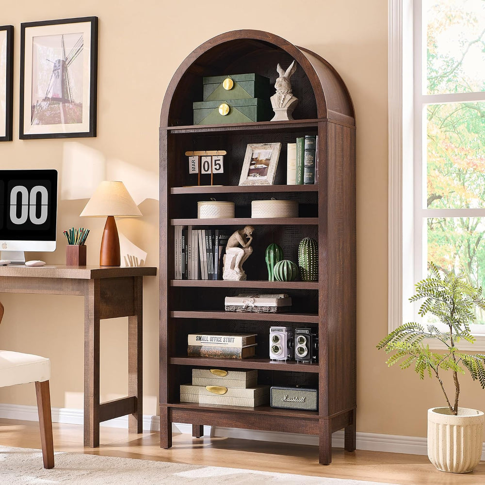 IFBUY 71" Tall Arched Shoe Cabinet, 7 Tiers Shoe Storage Cabinet, Freest...