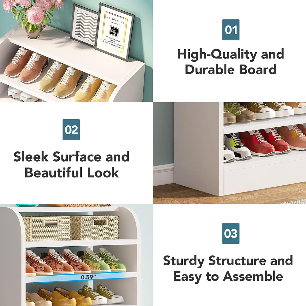 Tribesigns Shoe Rack Set of 2, 8-Tier Tall Shoe Shelf Shoes Storage Organizer...