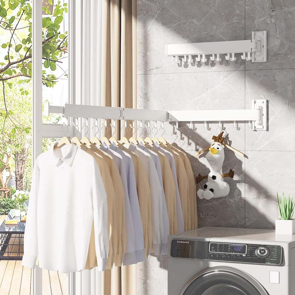 Clothes Drying Rack,Laundry Drying rack,Wall Mounted Clothes Rack,Clothes Han...