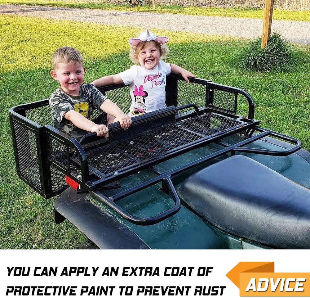 ORCISH Heavy Duty ATV Rear Drop Cargo Basket, 14" W x 41" L x 12.5&...