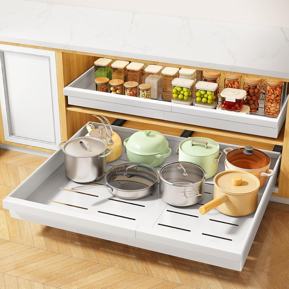 Pull out Cabinet Organizer, 1-Pack Expandable(13.6"-24") Silde out ...