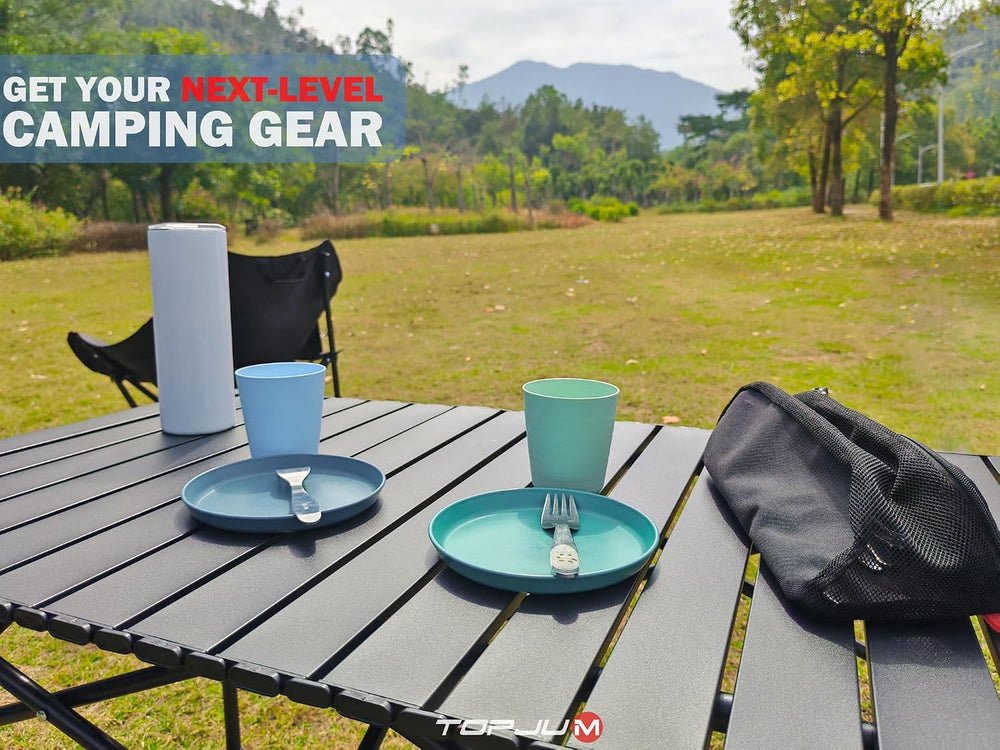 Camp Kitchen Organizer with Hanging Storage & Paper Towel Holder