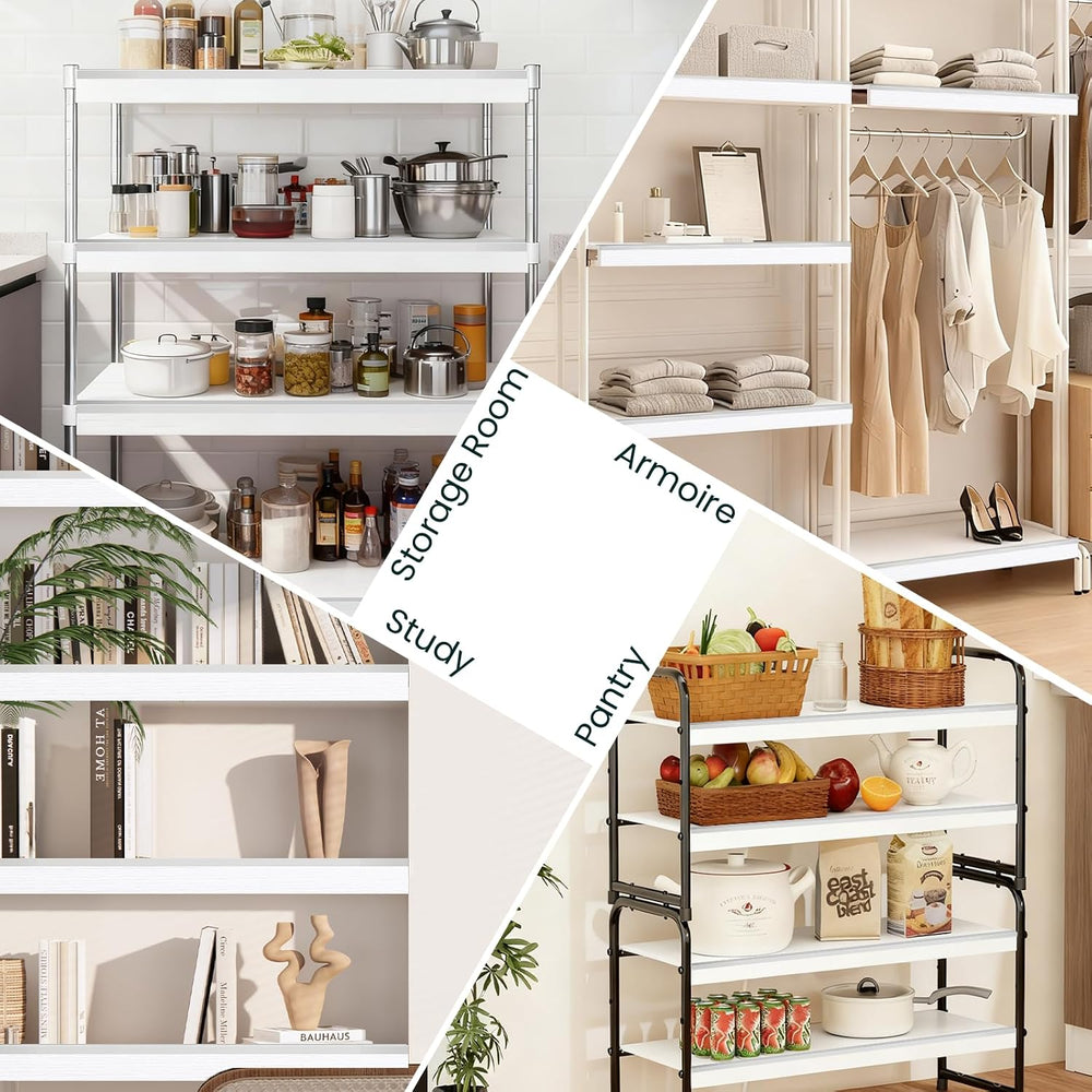 Wire Shelf Covers, 24" W X 16" D, 5 Pack, Wood Covers for Wire Shelves