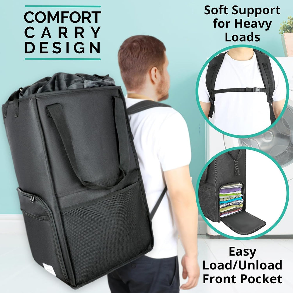 TERRA HOME College Essentials Travel Size Laundry Backpack - Portable, Durabl...