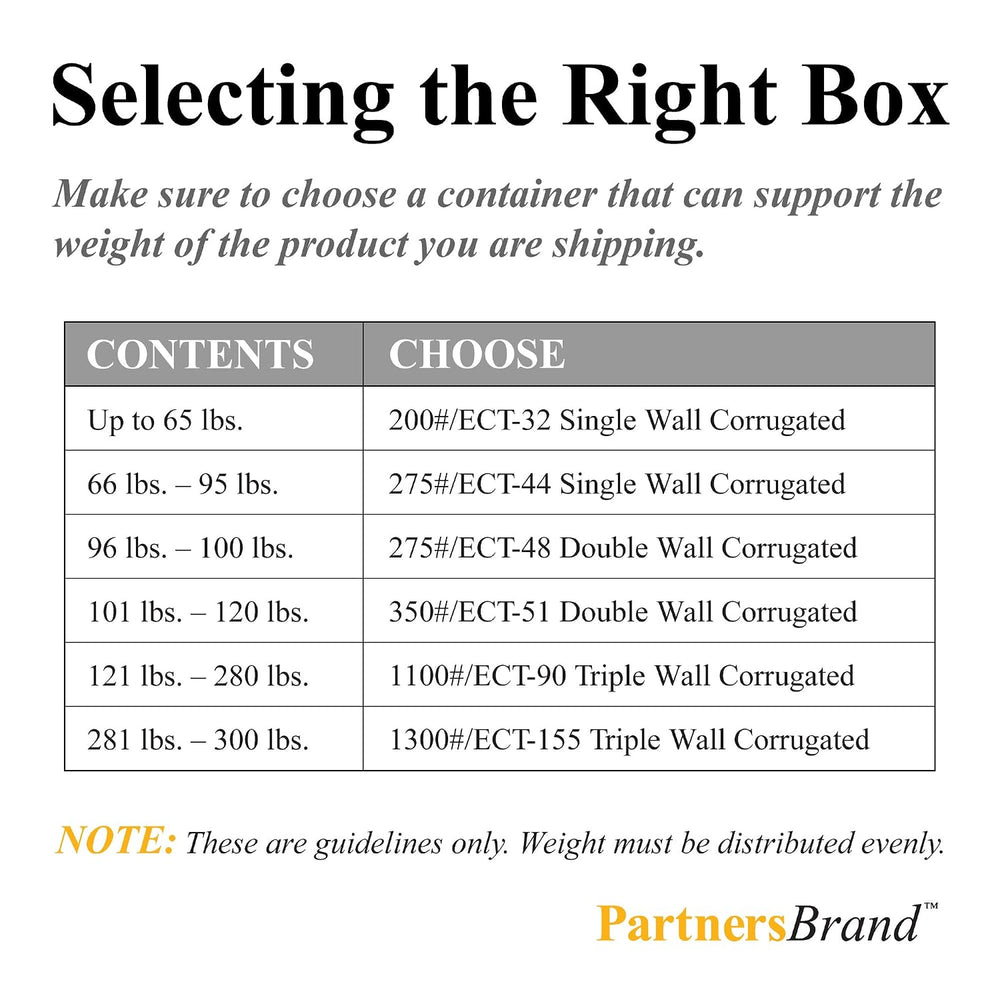 Partners Brand PWARDCOMBOMS Pre-Printed Wardrobe Moving Boxes, 20" Lengt...